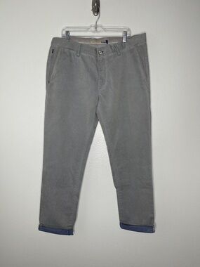 New Re-Hash De-Chirico Men's Blue Cotton Flat Front Made In Italy Pants Size 40